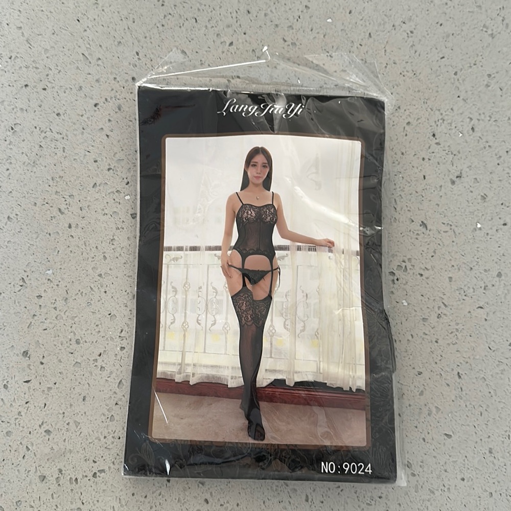 Black Lace Bodystocking